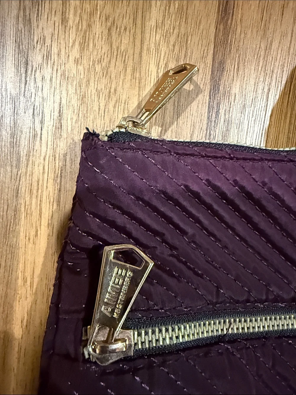 Aimee Kestenberg Plum Quilted Chevron Tote